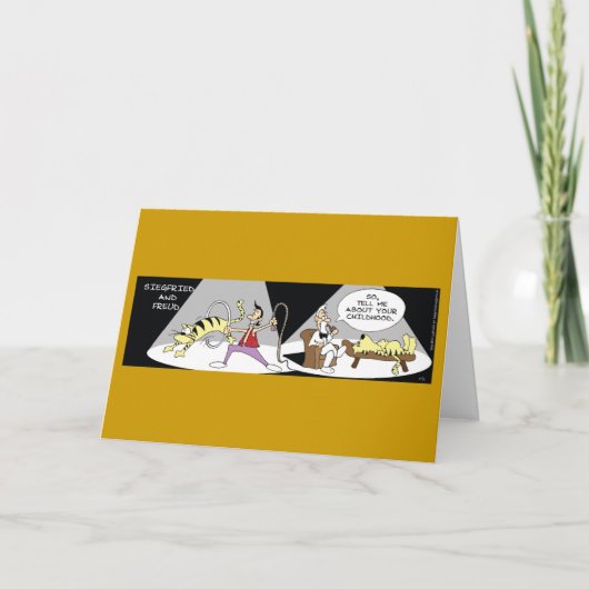 Funny Siegfried en Freud Kaart (Voorkant)