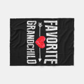 Funny Siled Granhildren Favorite Granhild  Fleece Deken (Voorkant (Horizontaal))