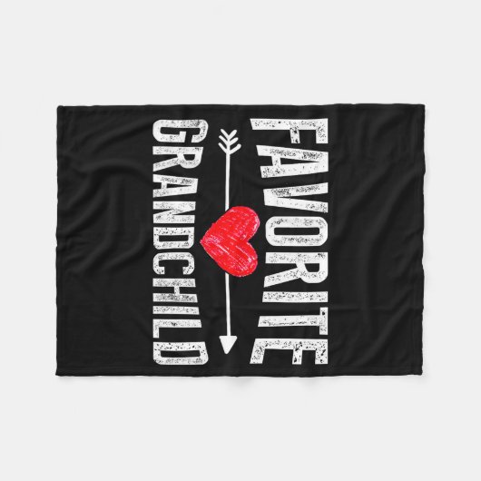 Funny Siled Granhildren Favorite Granhild Fleece Deken (Voorkant (Horizontaal))