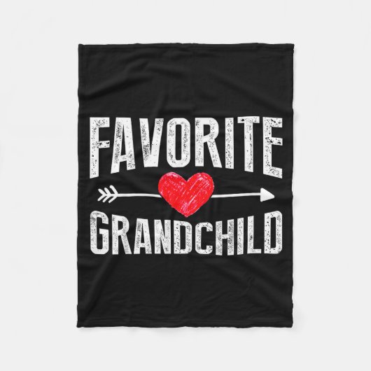 Funny Siled Granhildren Favorite Granhild  Fleece Deken (Voorkant)