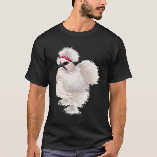 Funny Silkie Chicken T-shirt (Voorkant)