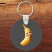 Funny Silly Ai Banana Gen Z Meme Brainrot Humor To Sleutelhanger (Voorkant)