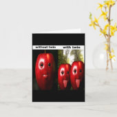 Funny Silly Ai Gen Z Meme Brainrot Humor Twins Bro Kaart (Gele Bloem)