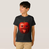 Funny Silly Gen Z Meme Brainrot Humor Tongue Out  T-shirt (Voorkant volledig)
