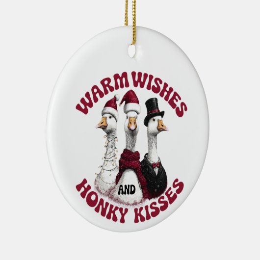 Funny Silly Goose Christmas Ornament (Rechts)
