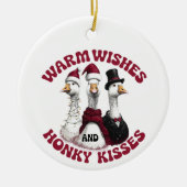 Funny Silly Goose Christmas Ornament (Voorkant)