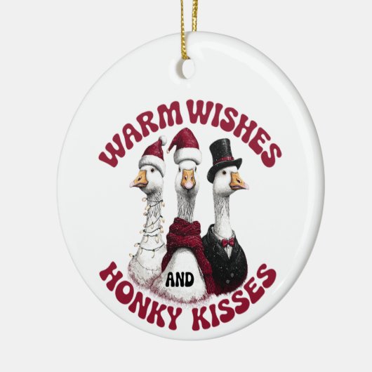 Funny Silly Goose Christmas Ornament (Links)