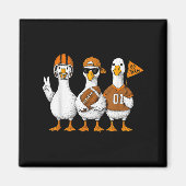 Funny Silly Goose Duck Football Fall Football Game Magneet (Voorkant)