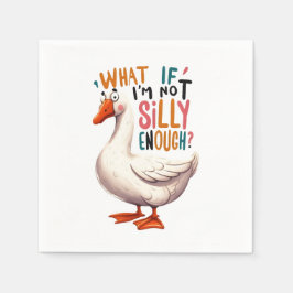 Funny Silly Goose Kids Party Napkins Servet