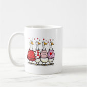 Funny Silly Goose Valentine Trendy Valentine's Day Koffiemok (Links)