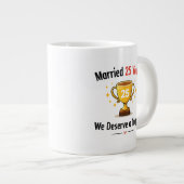 Funny Silver Anniversary Mug Gif Grote Koffiekop (Voorkant rechts)