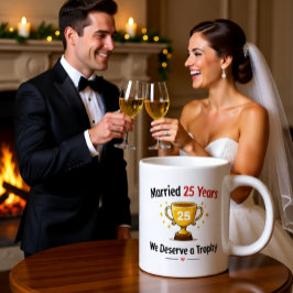 Funny Silver Anniversary Mug Gif Grote Koffiekop