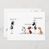 Funny Simon Says Cartoon Briefkaart (Voorkant / Achterkant)