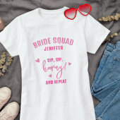 Funny Simple Bridesmaid Bachelorette Weddenschap T-shirt