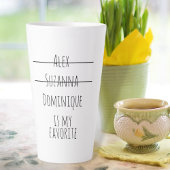 Funny Simple Favorite Child Names Moederdag Mam Latte Mok