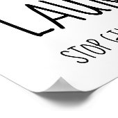 Funny Simple Laundry Room Poster (Hoek)