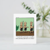 Funny Simple Piercings Humor Briefkaart (Staand voorkant)