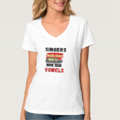 Funny Singers Vowel Movement T-shirt (Voorkant)