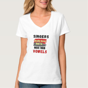 Funny Singers Vowel Movement T-shirt