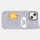 Funny Singing Cat iPhone Hoesje (Achterkant horizontaal)