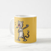 Funny Singing Cat Mok / Geel (Voorkant links)