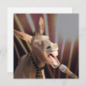 Funny Singing Donkey Boerderij Dier (Voorkant / Achterkant)