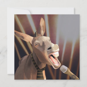 Funny Singing Donkey Boerderij Dier