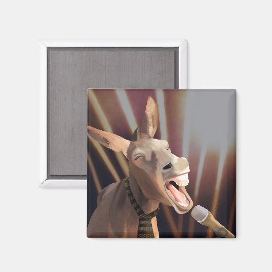 Funny Singing Donkey Boerderij Dier Magneet (Voorkant / Achterkant)