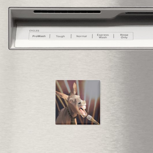 Funny Singing Donkey Boerderij Dier Magneet (Insitu (Vaatwasser))