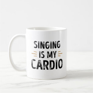 Funny Singing is mijn Cardio-Singer Gift Koffiemok