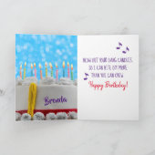 Funny Singing Monkey Custom Birthday Kaart (Binnen)