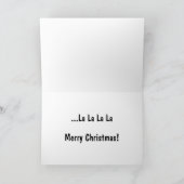 Funny Singing Siamese Kitten Foto met Kerstmis Feestdagen Kaart (Binnen)