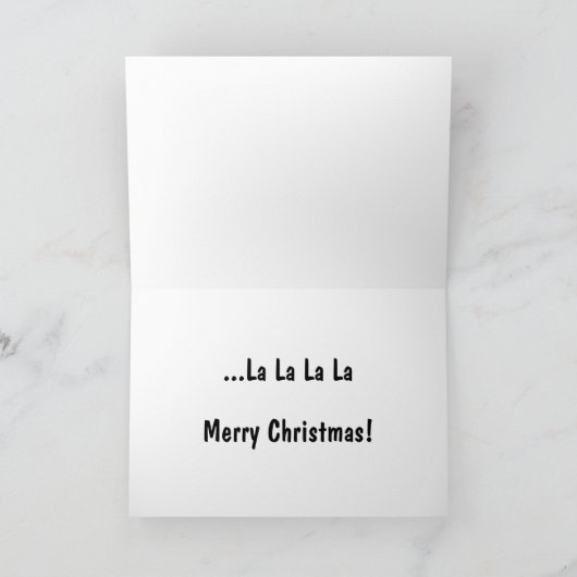 Funny Singing Siamese Kitten Foto met Kerstmis Feestdagen Kaart (Binnen)