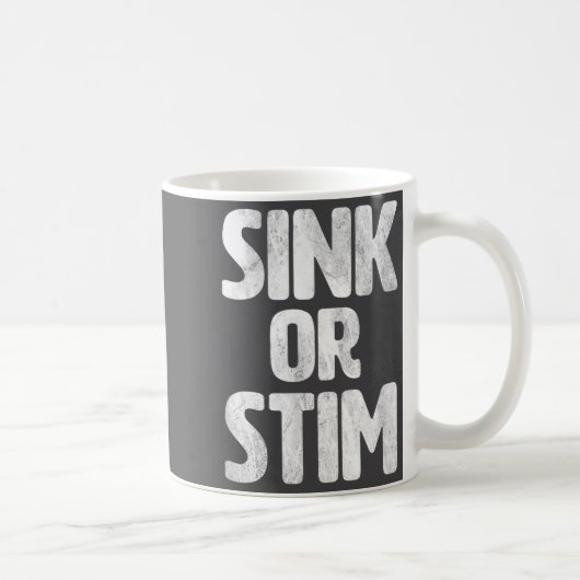 Funny Sink Stim Neurodivergent Normalize Autism St Koffiemok (Rechts)