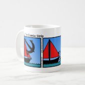 Funny Sinking Anchor Stickman Mok - 107 (Voorkant links)