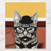 Funny: Sir Cat Wijn Etiket (Enkel label)