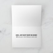 Funny Sister Afstuderen Kaart (Binnen)