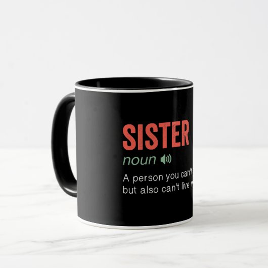 Funny Sister Definition Mok (Voorkant links)