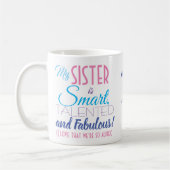 Funny Sister Quote Coffee Mok (Links)