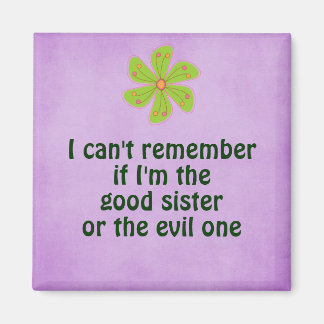 Funny Sister Quote Magneet