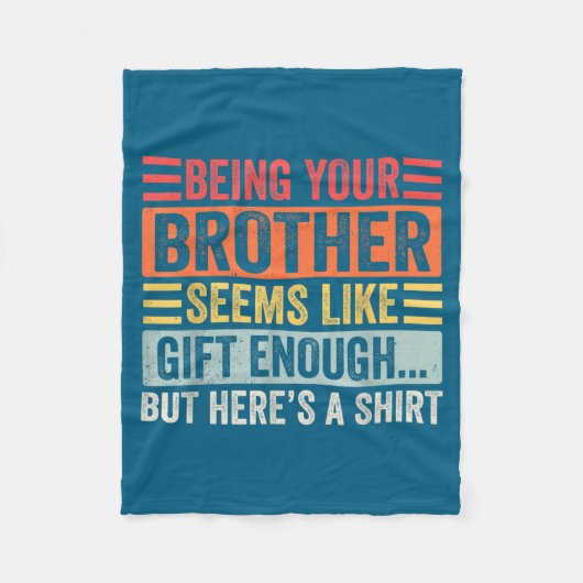 Funny Sister Sarcastic Sibling Humor Quote From Br Fleece Deken (Voorkant)