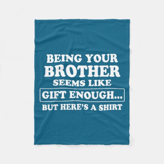 Funny Sister Sarcastic Sibling Humor Quote From Br Fleece Deken (Voorkant)