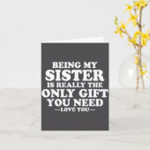 Funny Sister Sarcastic Sibling Humor Quote From Br Kaart (Gele Bloem)