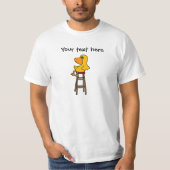 Funny Sitting Duck Cartoon T-shirt (Voorkant)