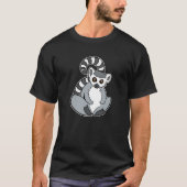 Funny Sitting Ring-Tailed Lemur T-shirt (Voorkant)