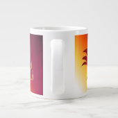 Funny Sitting Rooster Grote Koffiekop (Achterkant)