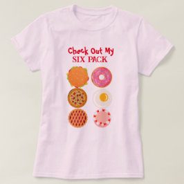 Funny Six Pack dames's size T-Shirt