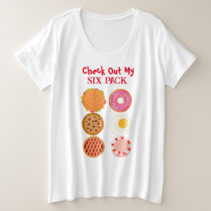 Funny Six Pack Grote Maat T-shirt