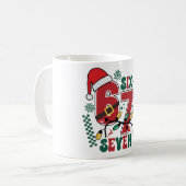 Funny Six Seven 67 6 7 Meme Fun Christmas Gift Koffiemok (Voorkant links)