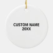 Funny Six Seven 67 Brainrot Meme 6 7 Christmas Keramisch Ornament (Achterkant)